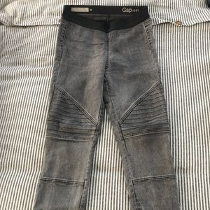 Grey Stretch Denim Leggings